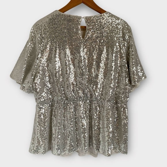 Grace Karin Sequin Peplum Top - Picture 5 of 9